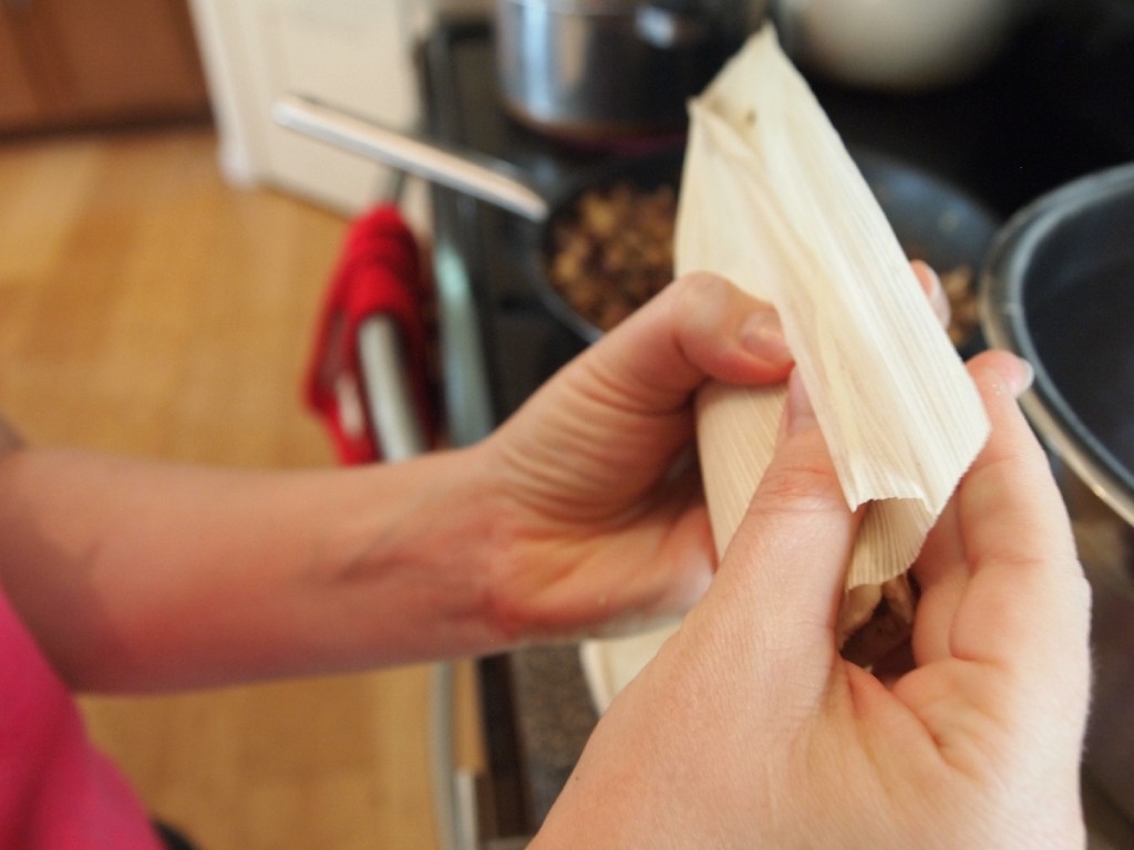How to wrap a tamale Coseppi Kitchen